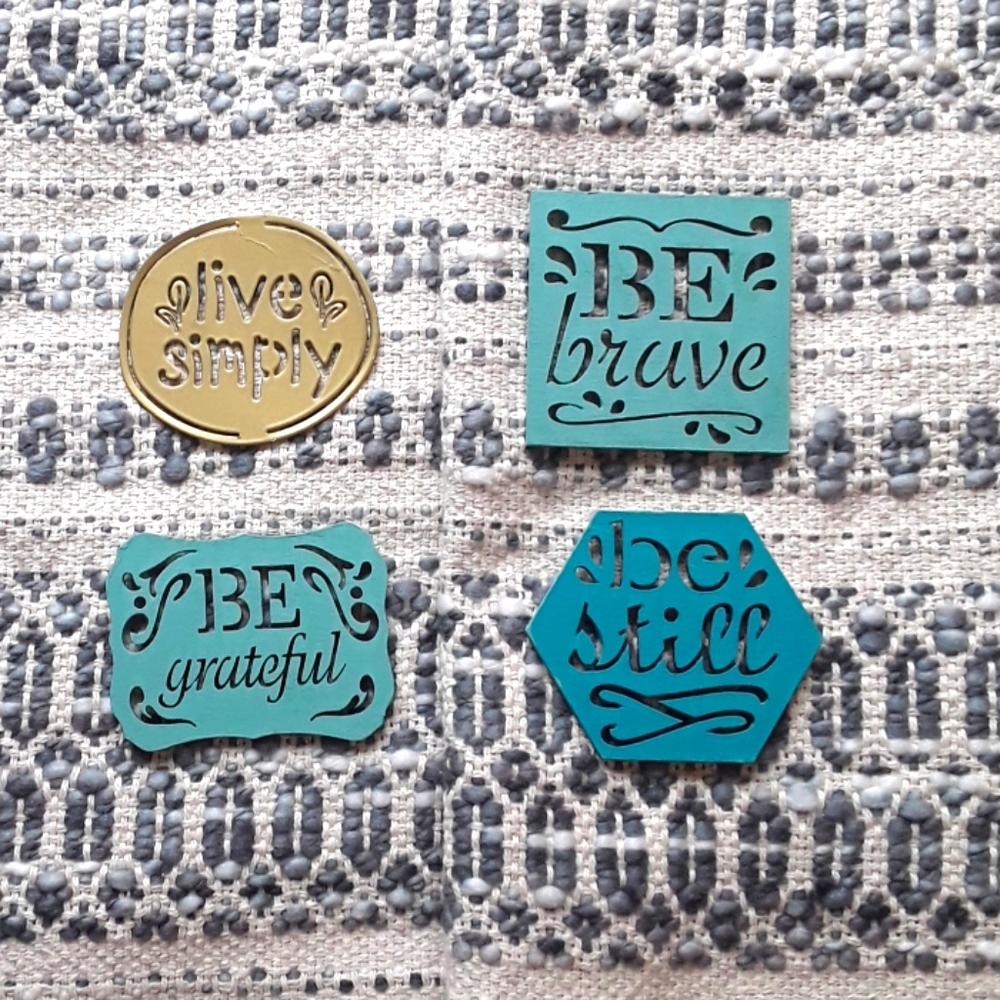 Positive Affirmations Decor Wood and Metal